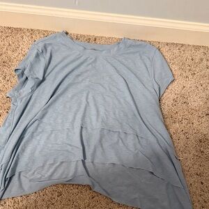 Free People Light Blue Layered Tank Top